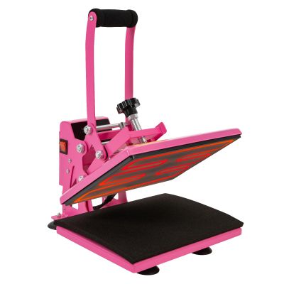 Heat Press Machine with Intelligent Control, 12"x9" Heat Press Machine for T Shirts Printing Machine Manual Sublimation Transfer Printer Machine Sublimation Combo for T-Shirt Hat Cap Plate,Pink
