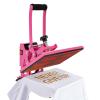 Heat Press Machine with Intelligent Control, 12"x9" Heat Press Machine for T Shirts Printing Machine Manual Sublimation Transfer Printer Machine Sublimation Combo for T-Shirt Hat Cap Plate,Pink view 2