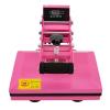 Heat Press Machine with Intelligent Control, 12"x9" Heat Press Machine for T Shirts Printing Machine Manual Sublimation Transfer Printer Machine Sublimation Combo for T-Shirt Hat Cap Plate,Pink view 4