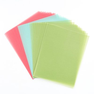 Colored Vellum Paper, 90 Sheets, 3 Colors, Transparent, 4.25x5.5in, Printable, Clear Vellum Sheets for Printing, Drawing, Ink Jet, Laser Printer, Arts, Crafts, Scrapbook