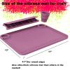 Svartur Silicone Painting Mat with Cup and Palette Detachable, 17"X13" Thick Silicone Craft Mat with Raised Edge for Artist, Painting Station Creator Mat, Purple view 2