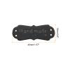 MECCANIXITY 50pcs Handmade PU Leather Label with Love Sew on Embossed Tag Embellishment 1.57"L for Jeans Bags Shoes Hat Black view 2