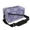 Goronwyfloyd Purple Flower Crochet Storage Carrying Knitting Bag for Yarn Skeins, Crochet Hooks and Other Small Accessories Keep Tidy and Clean view 4