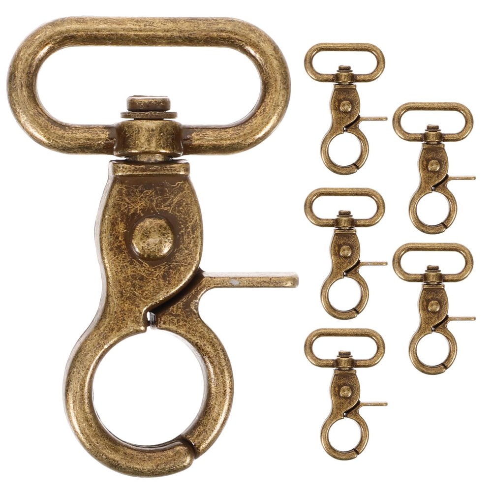 EXCEART 6pcs Swivel Snap Hooks Clips for Bags Zinc Alloy Trigger Clasps for Jewelry Making Handbags and Backpack Accessories