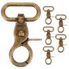 EXCEART 6pcs Swivel Snap Hooks Clips for Bags Zinc Alloy Trigger Clasps for Jewelry Making Handbags and Backpack Accessories view 1