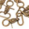 EXCEART 6pcs Swivel Snap Hooks Clips for Bags Zinc Alloy Trigger Clasps for Jewelry Making Handbags and Backpack Accessories view 3