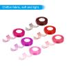 PATIKIL 1 Inch x 50 Yard Organza Ribbon, 6 Pcs Gift Wrapping Ribbon for Bouquet Cake Invitations Card Decoration Home Party Decoration, Pink/Red/Burgundy/Purple/Bright Red/Rose view 3