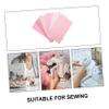 SHINEOFI 7sheets Faux Leather Craft Supplies for DIY Earrings Bows Bracelets and More Decorative Textured Leather Material Safe and view 2