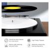 Acrylic Turntable Mat, Record Platter Slipmat Reduce Static Dust Noise Replacement Acrylic Record Platter Slipmat for 12 Inch Record Player (White) view 3