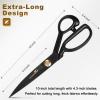 Fabric Scissors, 10 Inch SK5-High Carbon Steel Heavy Duty Tailor Shears Made in Solingen Germany, with Measuring Tape, Tailor Chalk, Seam Ripper & Wrench for Sewing, Quilting & DIY Crafts view 4