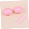 SHINEOFI 20pcs Crystal Mud Mixing Bowls Reusable Plastic Bowls Spoons for Crafts for Boys and Girls and Girls for Making Tools and Mixing Crystal Mud view 3
