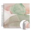 Hama Watercolor Spiral Photo Album 28 x 24 cm (100 Photos 10 x 15 cm to Stick, 50 White Pages, Scrapbooking Album DIY Photo Book to Personalise and Stick) Green view 1