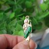 Ximimark 20 pcs Vintage Funky Golden Green Pendants Charms DIY Jewelry Making Accessories Art Craft Necklace Bracelet view 3