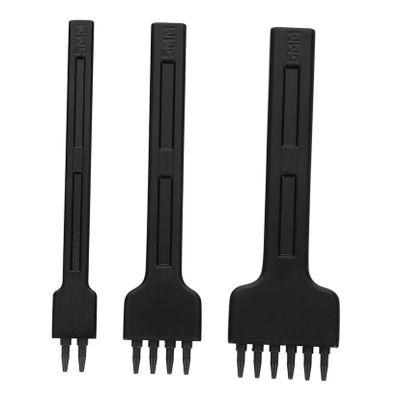 3pcs DIY Leather Punching Tool High-Carbon Steel Hole Punch for Leather Crafting Durable and Precise Stitching Tool DIY Projects and Hand Sewing