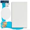 Stretched Canvas for Painting 24x24 6PK 3/4" Extra Fine Smooth Portrait Cotton Canvas 13 Oz Stretched Large Canvases for Painting 24 x 24 Bulk Canvas Value Pack.Blank 24X24 Canvases Universal Primed view 2
