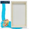 Stretched Canvas for Painting 24x24 6PK 3/4" Extra Fine Smooth Portrait Cotton Canvas 13 Oz Stretched Large Canvases for Painting 24 x 24 Bulk Canvas Value Pack.Blank 24X24 Canvases Universal Primed view 4