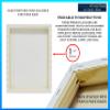 Stretched Canvas for Painting 20x40 5PK 1.5" 13 Oz. 20x40 Canvas Value Pack.Large Stretched Cotton Blank Canvas for Painting. 20 x 40 Canvases Bulk XL Rectangle Universal Triple Primed for Paint&Sip view 2