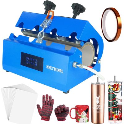 Tumbler Press Machine 20 and 30 oz,Tumbler Heat Press,Tumbler Mug Heat Press Machine Sublimation 110V Easy to Operate 15 oz Coffee Mug Cup Press Machine DIY Heat Transfer Print (B)