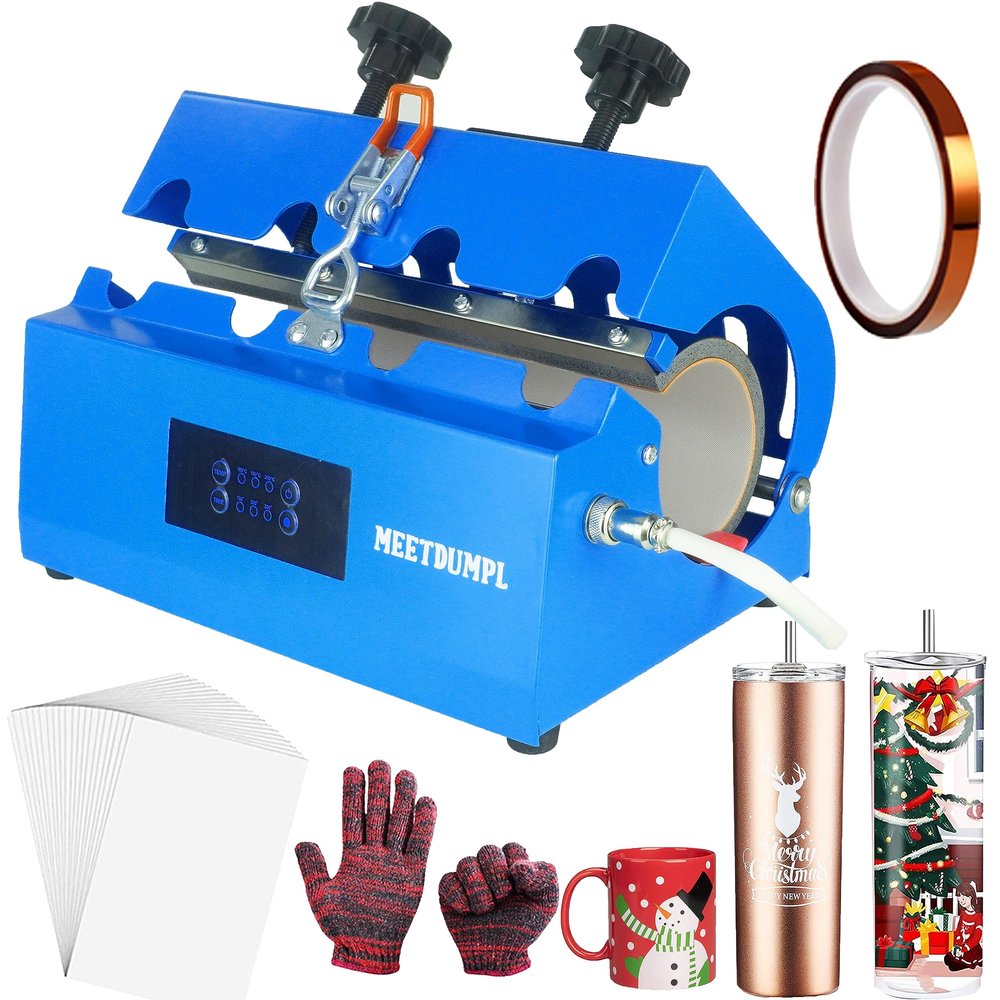Tumbler Press Machine 20 and 30 oz,Tumbler Heat Press,Tumbler Mug Heat Press Machine Sublimation 110V Easy to Operate 15 oz Coffee Mug Cup Press Machine DIY Heat Transfer Print (B)