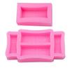 EXCEART 2pcs Gold Brick Silicone Molds Flexible DIY Molds for Soap Candle Making and Baking for Crafting Cakes and Chocolates Easy Demolding and view 1