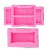 EXCEART 2pcs Gold Brick Silicone Molds Flexible DIY Molds for Soap Candle Making and Baking for Crafting Cakes and Chocolates Easy Demolding and view 3