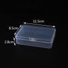 ccHuDE 6 Pcs Mini Plastic Storage Containers Clear Rectangle Boxes Small Empty Cases Transparent Beads Organizer Container with Lid for Collecting Small Items 8.5 x 6.1 x 2.5cm view 2