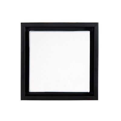 Creative Mark Illusions Floater Frame For 3/4" Deep Canvases - 24x24 Black - No Glass or Backing - Wood Composite Floating Illusion Frame for Canvas Paintings- With Hanging Hardware