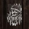 Veteran Skull American Flag Stencil - Create Respectful Tributes with Precision Designs, Large Military Stencils, Tradition view 4