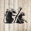 Mount Up Banksy Stencil - Capture The Spirit of Urban Banksy Stencil Art in Your Projects, Banksy Stencil view 4