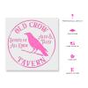 Old Crow Tavern Stencil - Unleash Creepy Creativity with Halloween Stencils, Stencils, Paint view 2