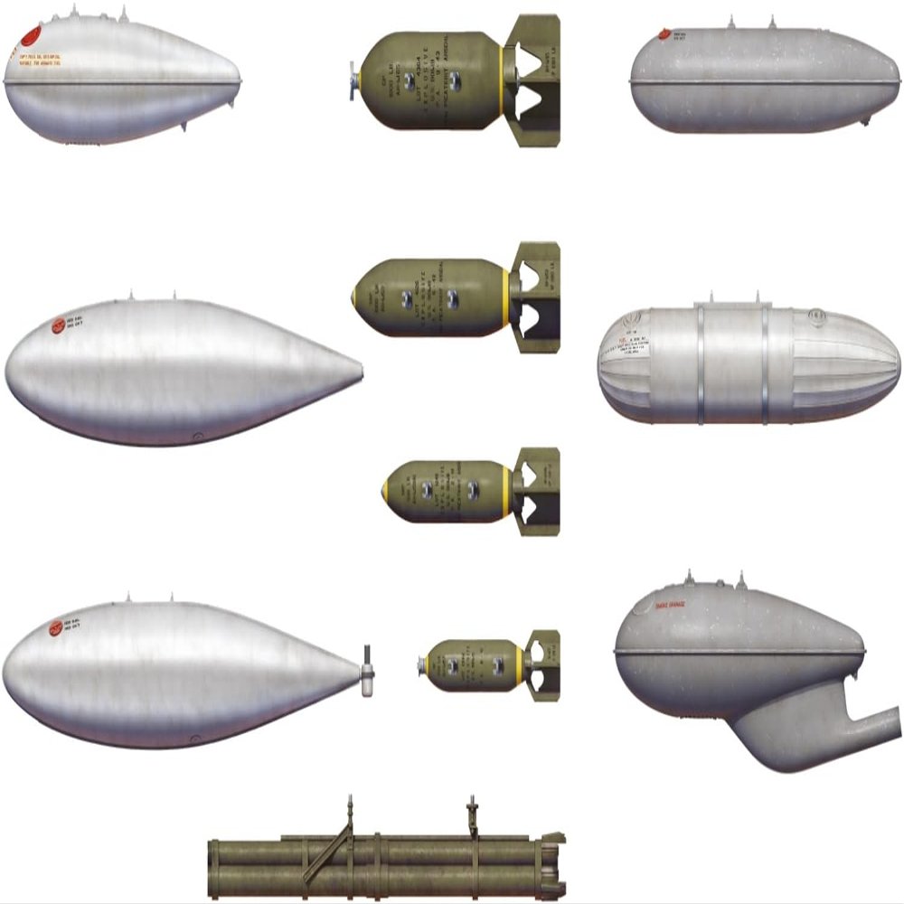 MiniArt U.S. Fuel Drop Tanks and Bombs