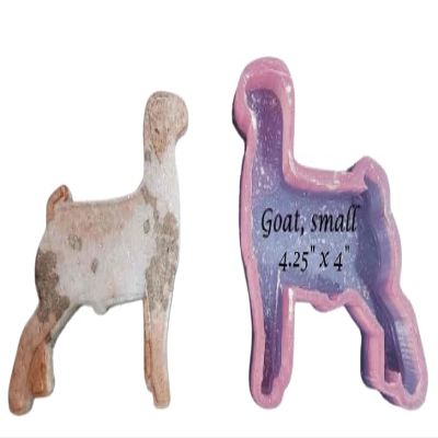 Show Goat - Silicone Freshie Mold - Small - 4.25" x 4" -