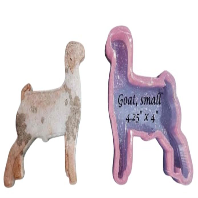 Show Goat - Silicone Freshie Mold - Small - 4.25" x 4" -