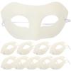Vaguelly 10pcs Blank Masks for Diy Decorating Masquerade Masks for Adults for Cosplay Parties Art view 1