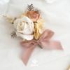 MEEDEE Rosy Mauve Chiffon Ribbon 1 Inch Fringe Ribbons Pink Chiffon Silk Frayed Edge Ribbon Thin Chiffon Ribbons for Crafts, Gift Wrapping, Wedding Invitation (3 Rolls 21 Yards) view 3