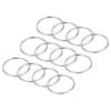 PATIKIL 1.6" Metal O Rings, 12 Pcs 304 Stainless Steel O-Ring Heavy Smooth Round Rings for Macrame, DIY Craft, Hardware, Keychain, Belt, Dog Leash, 3mmx40mm view 1
