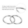 PATIKIL 1.6" Metal O Rings, 12 Pcs 304 Stainless Steel O-Ring Heavy Smooth Round Rings for Macrame, DIY Craft, Hardware, Keychain, Belt, Dog Leash, 3mmx40mm view 4