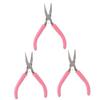 STOBOK 3pcs High-carbon Steel Craft Plier Coated Beading Tool for Jewelry Making Comfortable Grip for Home and Shop Use view 1