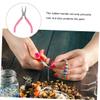 STOBOK 3pcs High-carbon Steel Craft Plier Coated Beading Tool for Jewelry Making Comfortable Grip for Home and Shop Use view 2