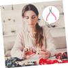 STOBOK 3pcs High-carbon Steel Craft Plier Coated Beading Tool for Jewelry Making Comfortable Grip for Home and Shop Use view 3