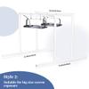 Caydo 2PCS 50W LED UV Screen Printing Light Exposure Unit with Light Stands, Cable Ties, Exposure Unit for Screen Printing and Cyanotypes view 4