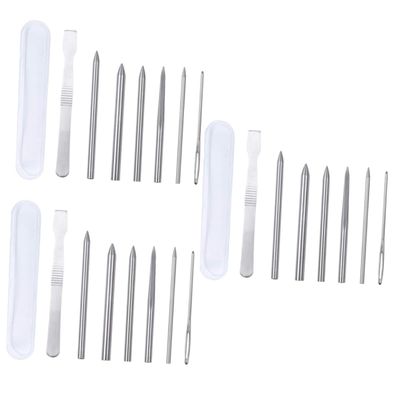 LALAFINA 3pcs Weaving Set Lacing Needles for DIY Jewelry Lacing Stitching Tools Essential for