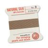 Griffin Natural Silk Bead Cord - Beige view 1