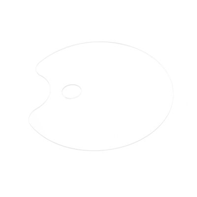 1pc Acrylic Palette Handheld Watercolor Pigment Tray for Artists Smooth Surface Convenient Storage for Painting Mixing and Crafting Style