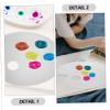 1pc Acrylic Palette Handheld Watercolor Pigment Tray for Artists Smooth Surface Convenient Storage for Painting Mixing and Crafting Style view 2