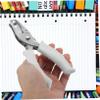 ULDIGI Chic Workmanship Paper Puncher Mini Hole Punch Office Tool White Single Hole Puncher Hand-held Punching Machine view 3