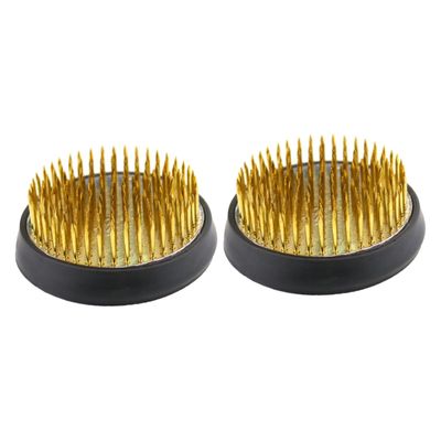 NUOBESTY 2pcs Kenzan Flower Arrangement Base Vintage Japanese Ikebana Holder Floral Craft Pins Corsage Pins Needle Flower Arranger