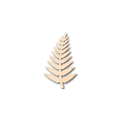 Unfinished Wood Fern Shape Plants Craft up to 46" DIY 7" / 1/2"