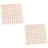 STOBOK 2pcs Wooden Base for Clay Figurines Rack Display Stand Square Risers for Decor Polymer Clay Sculpture view 1