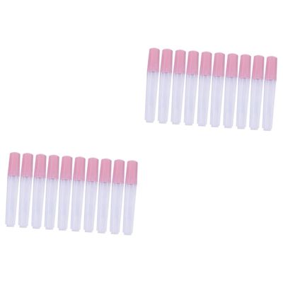 NUOBESTY 2sets Pp Material Sealed Cross Stitch Needle Tube Holder Large Needle Storage Tube Organizer for Beads Jewelry Crafts 10pcs*2